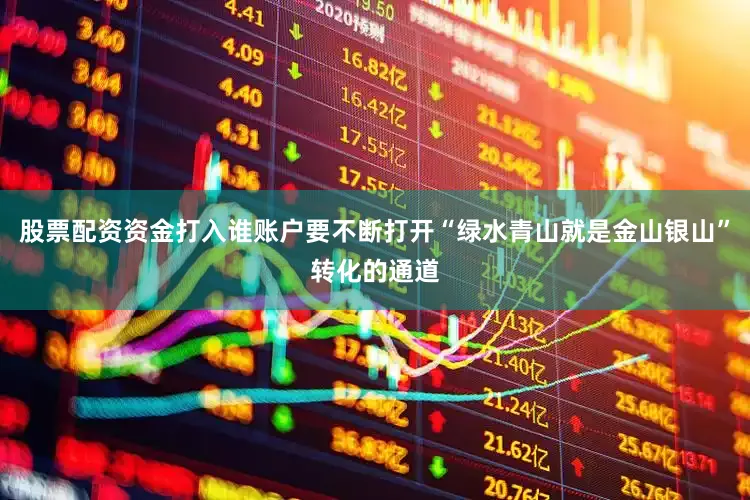 股票配资资金打入谁账户要不断打开“绿水青山就是金山银山”转化的通道